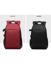 Фоторюкзак большой + дождевик 2021, сумка фото рюкзак, красный, черный